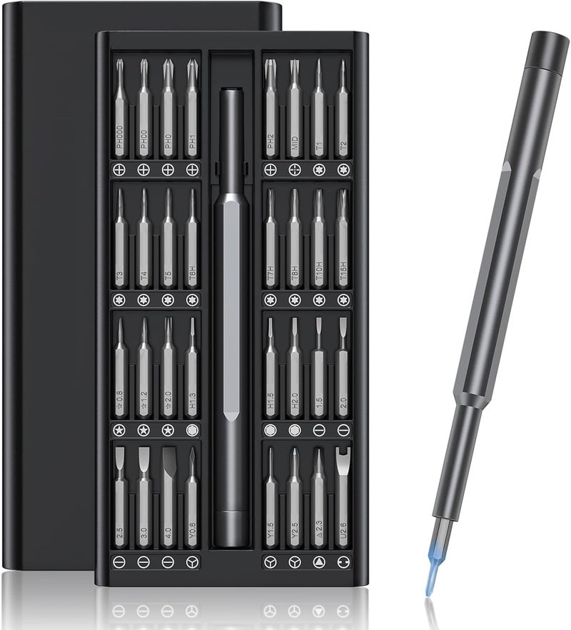 Tanso Precision Screwdriver Set 33-In-1 Small Screwdriver Set,Mini Screwdriver Kit Magnetic Professional Electronic Repair Tool for PC,Computer,Laptop,Iphone,Cell Phone,MacBook,Tablet,Watch,Glasses - Image 1